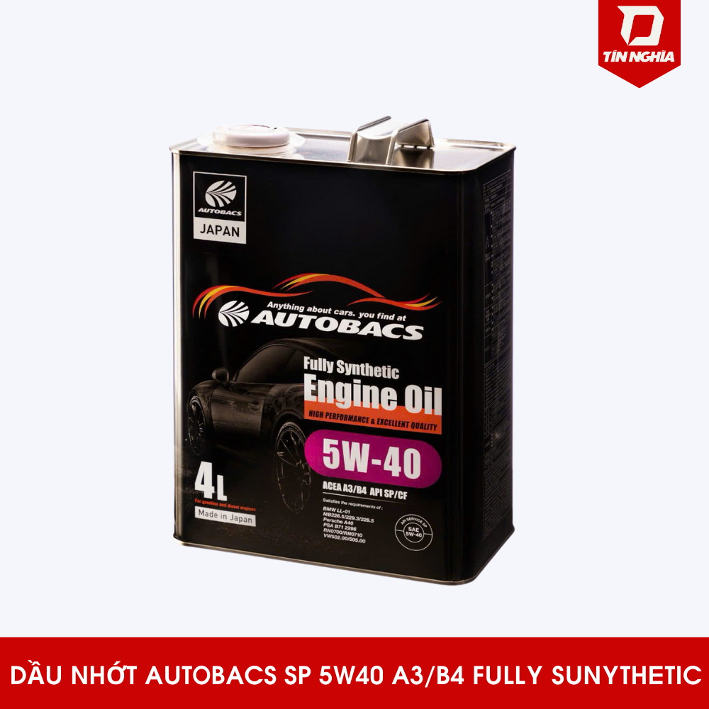 DẦU NHỚT AUTOBACS SP 5W40 A3/B4 FULLY SUNYTHETIC